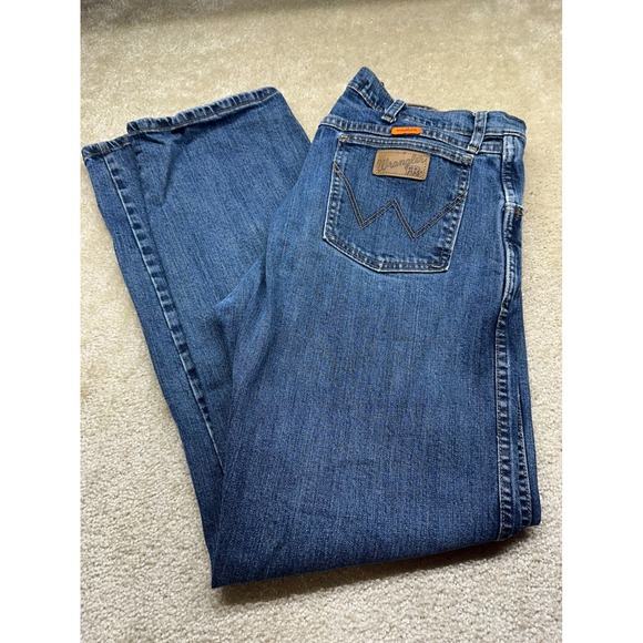 Wrangler Other - Wrangler FR Advanced Comfort Mens Jeans 35x30 Blue Relaxed Straight CAT2 2112